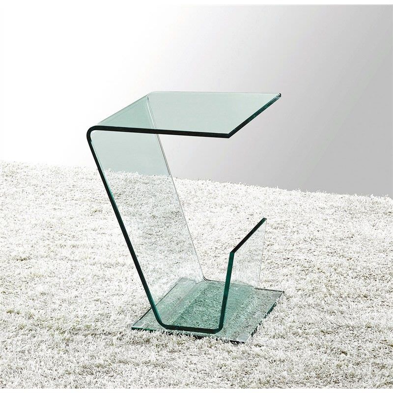 Scotello Tempered Glass Side Table