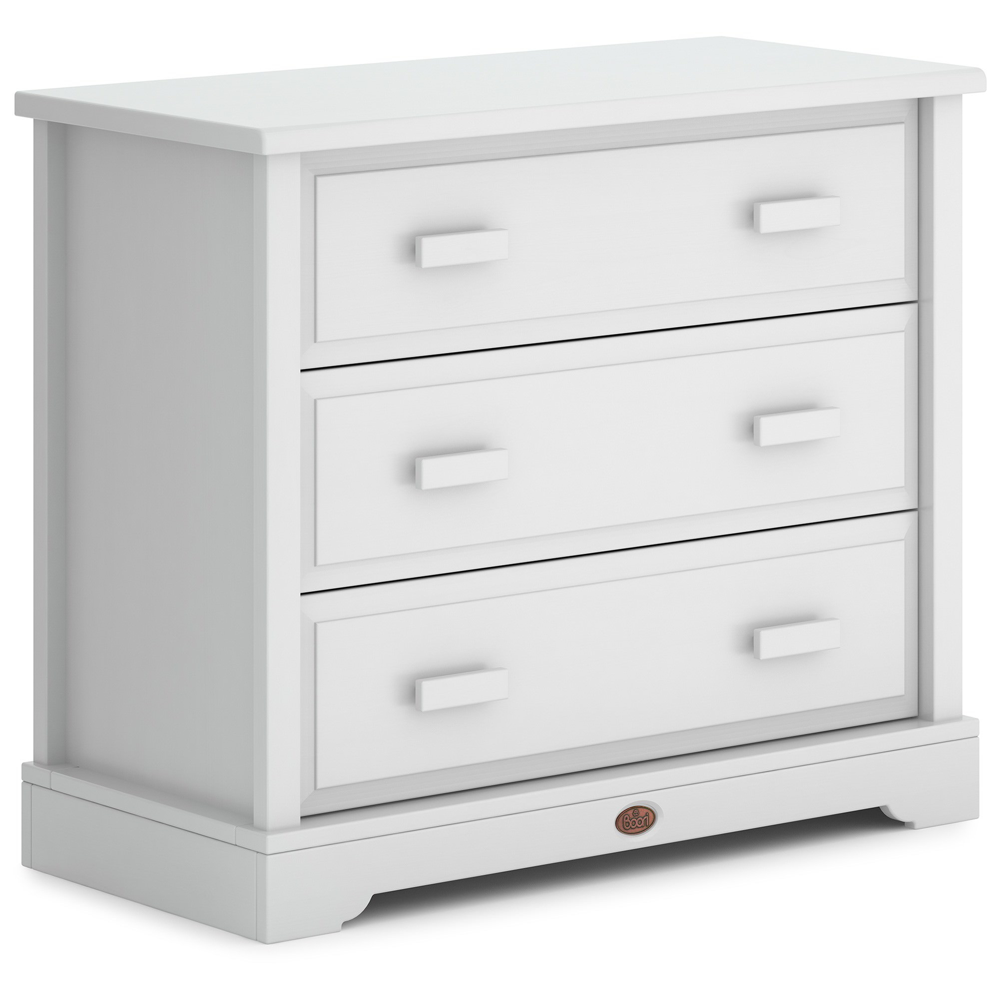 Boori Universal Wooden 3 Drawer Dresser, Barley White