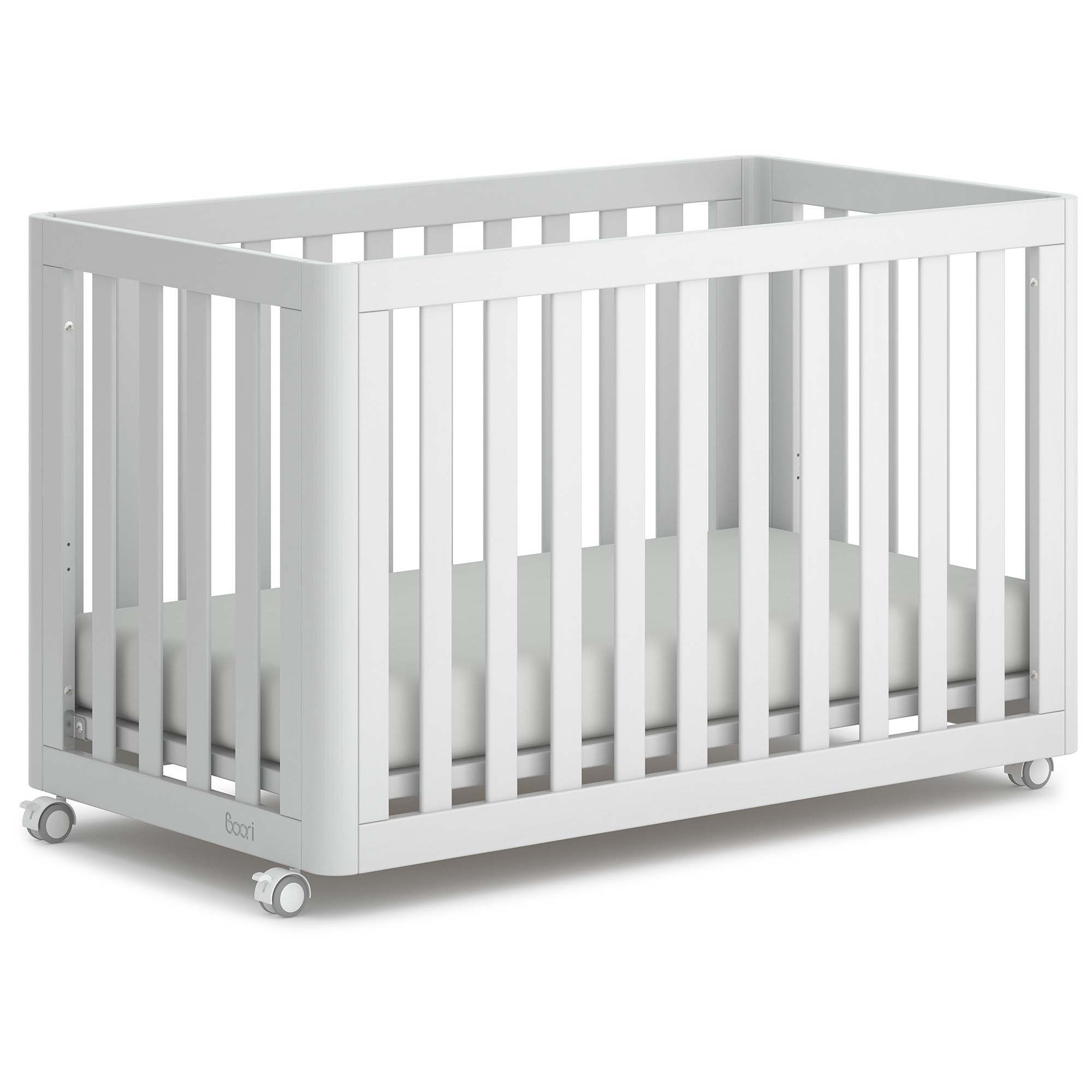 white compact cot