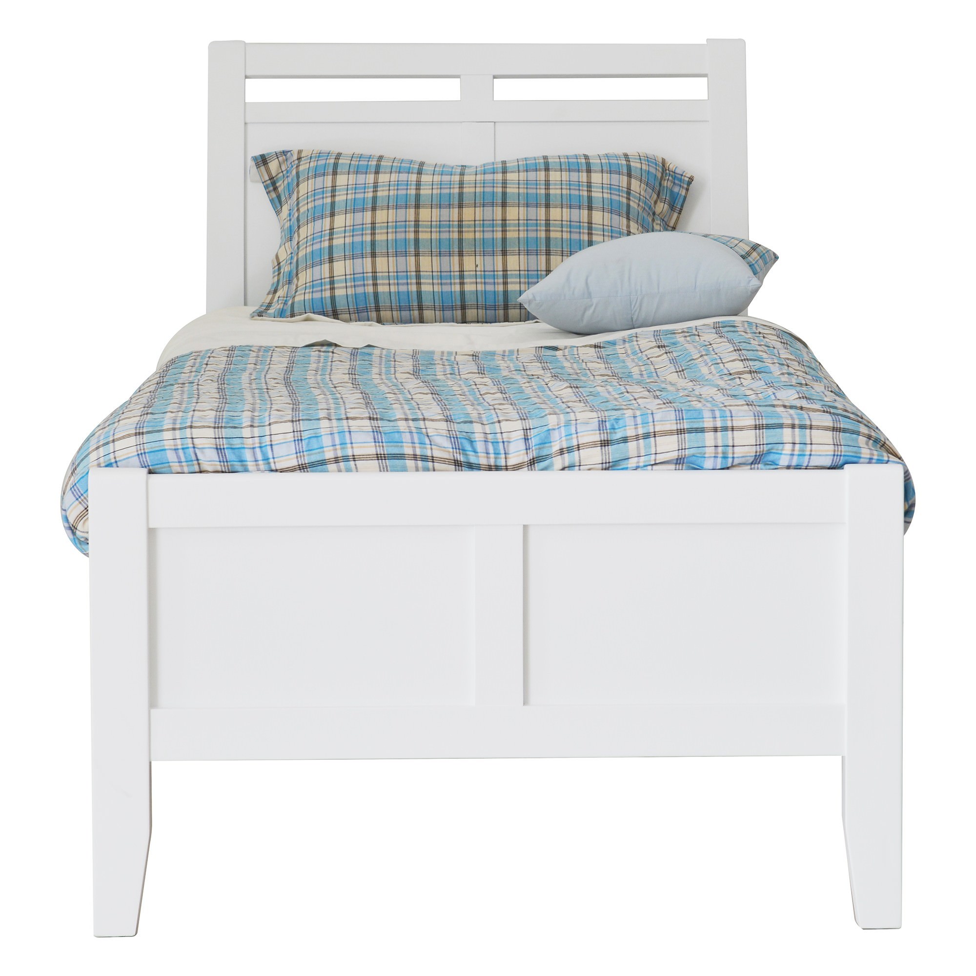 Milson Poplar Timber Bed, King Single, White