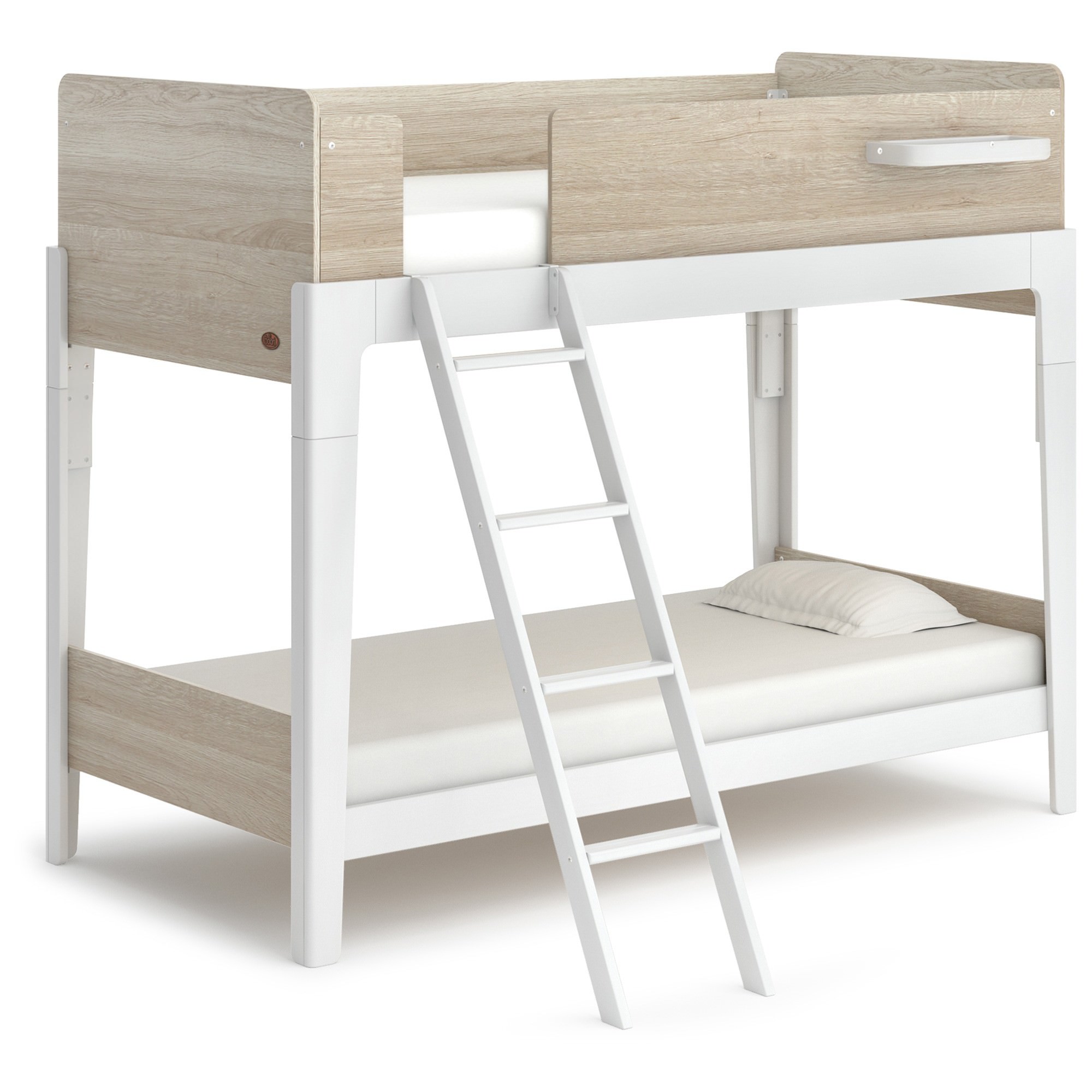 white wooden bunk beds