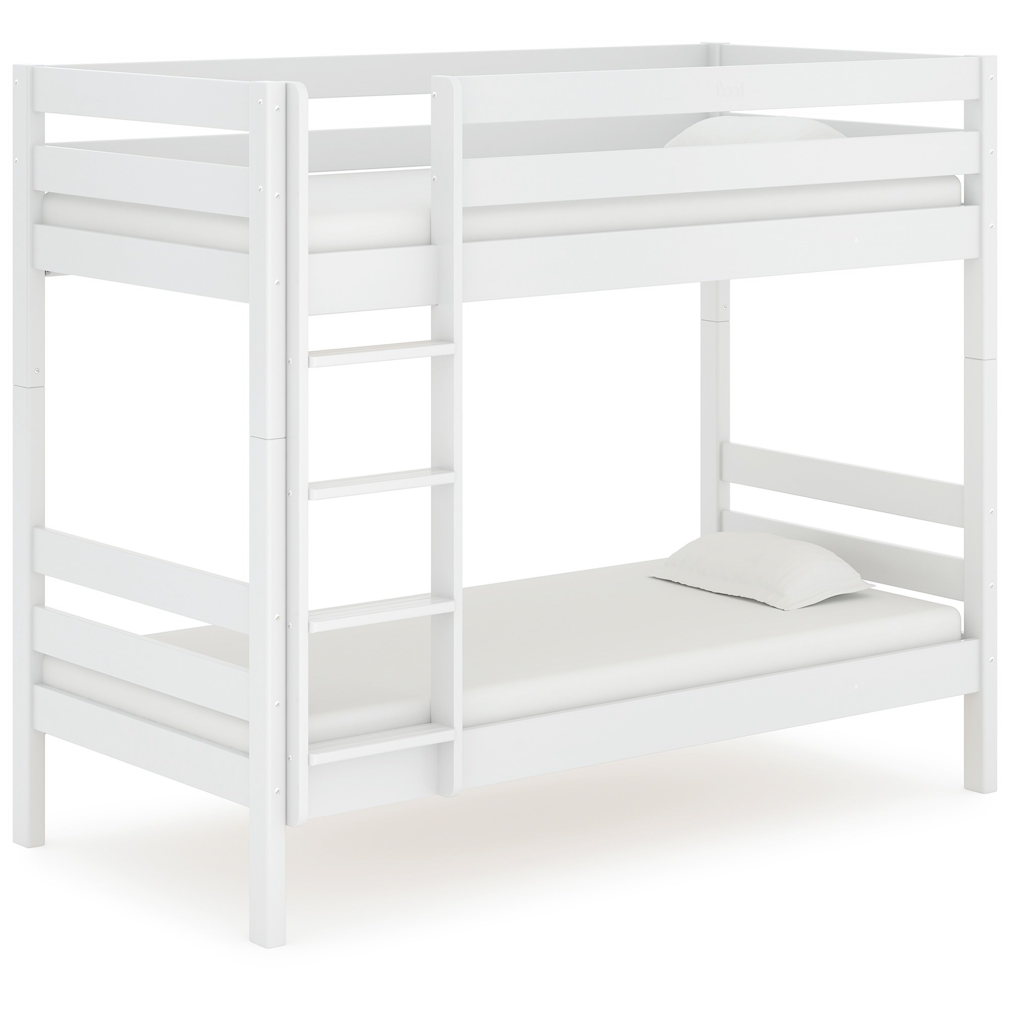 black wood bunk beds