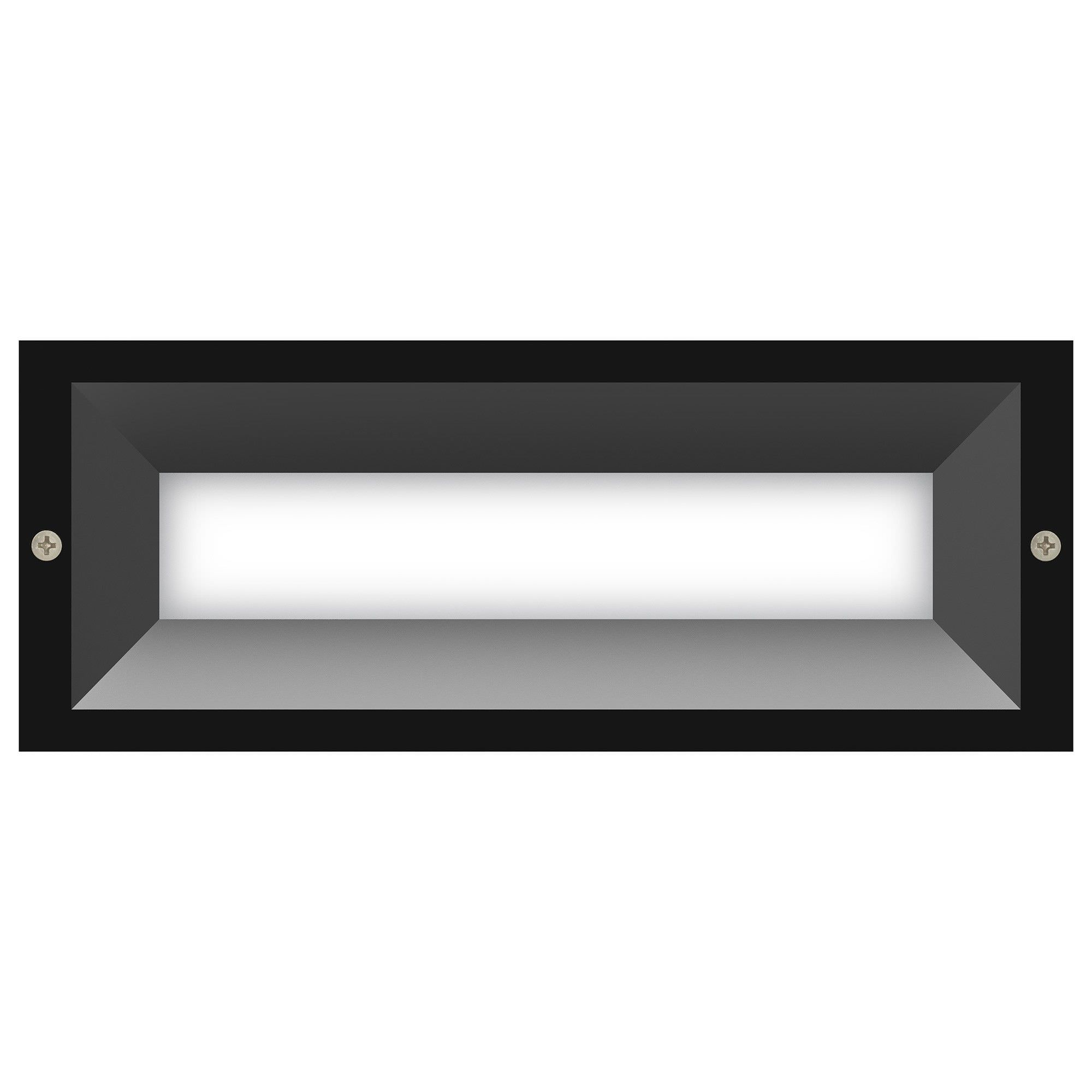 Brick IP65 Exterior Recessed LED Wall / Step Light with Diffuser, Charcoal