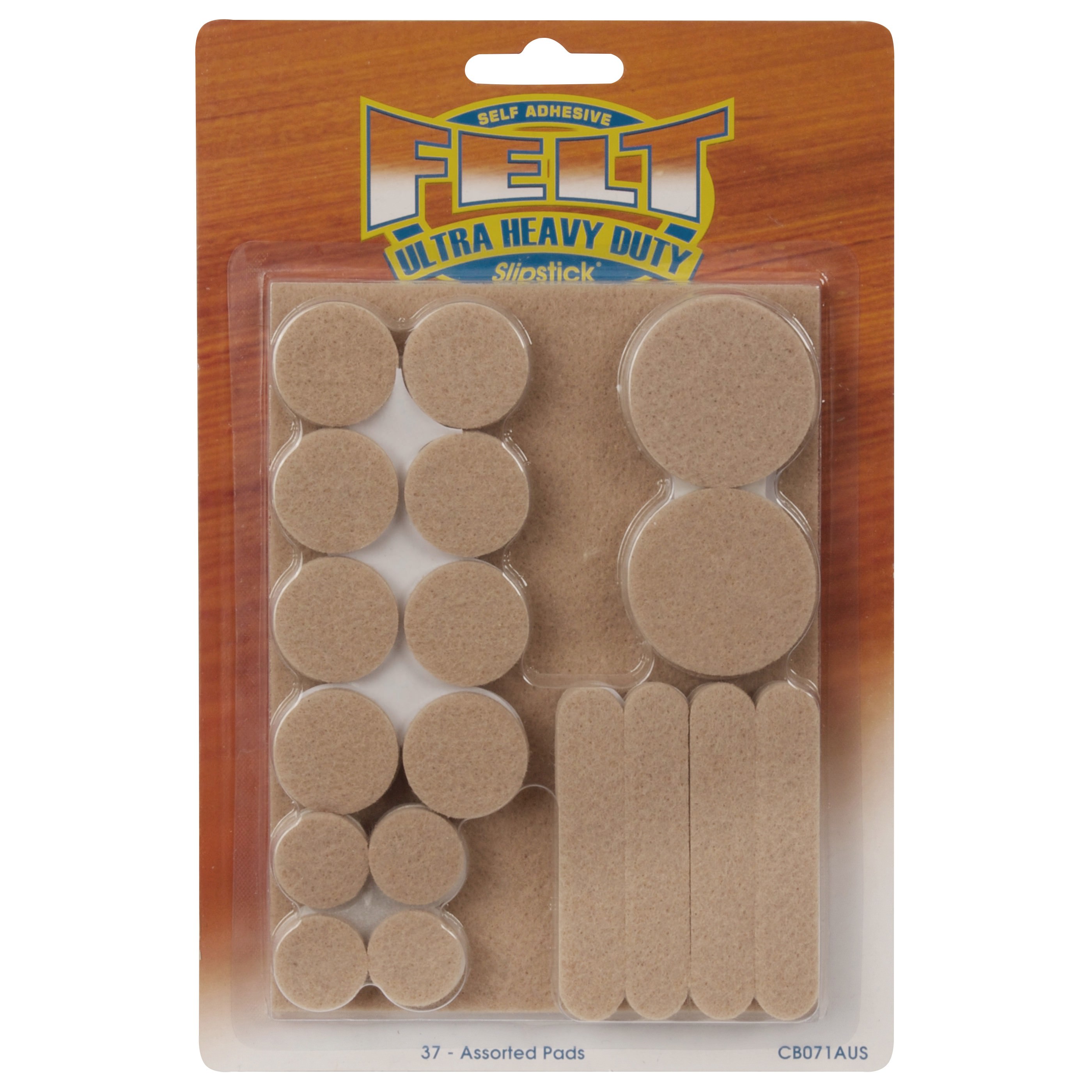 Slipstick Assorted Heavy Duty Felt Pads, 37 Pack