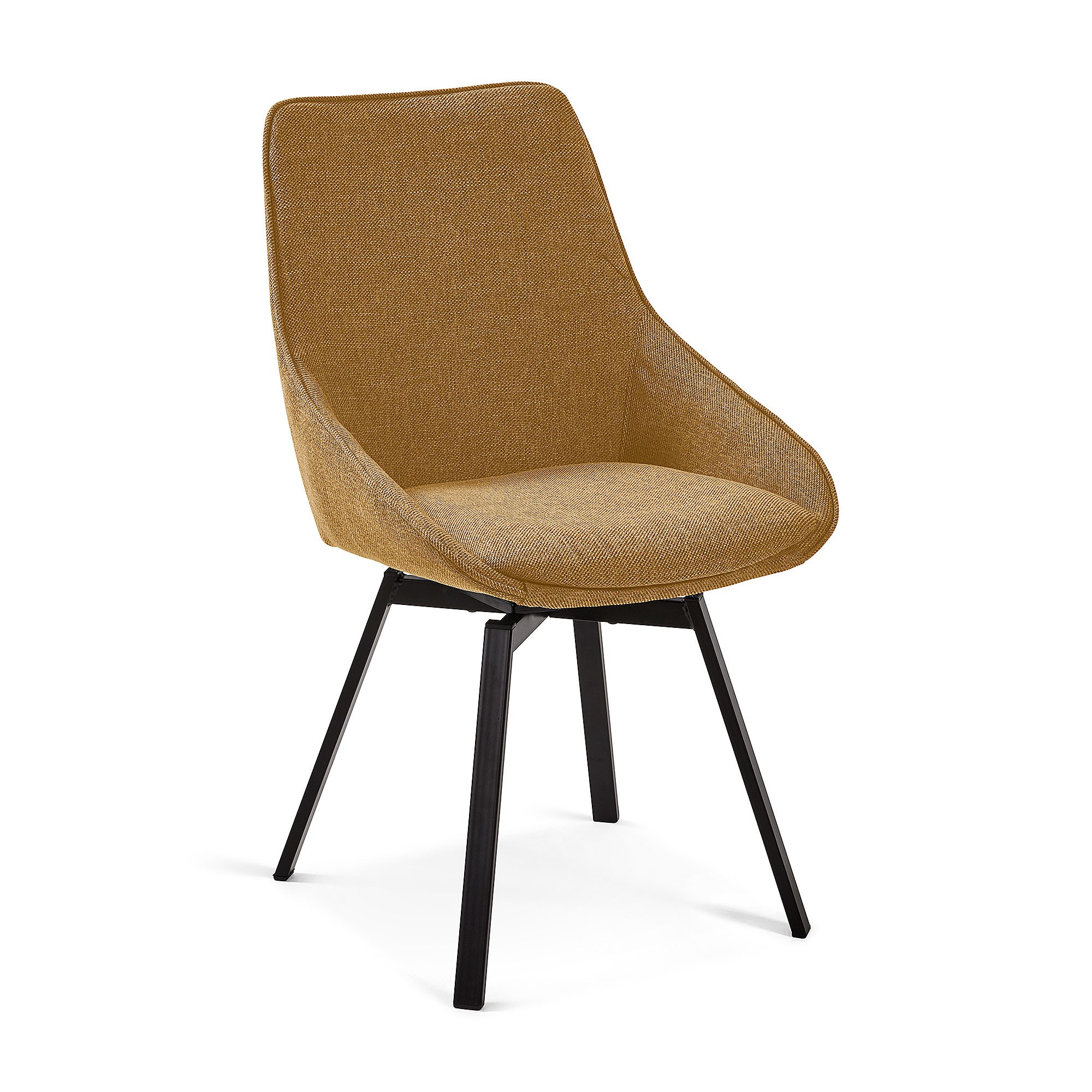 Haston Fabric Dining Chair, Mustard