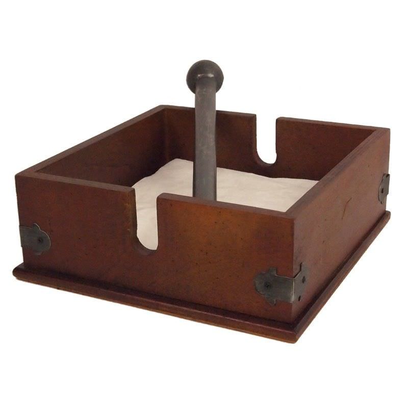 Plywood Napkin Holder with Metal Bar