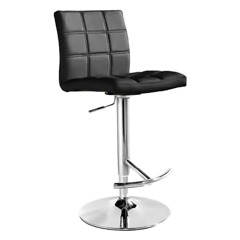 Paso PU Leather Gas Lift Counter / Bar Stool, Black