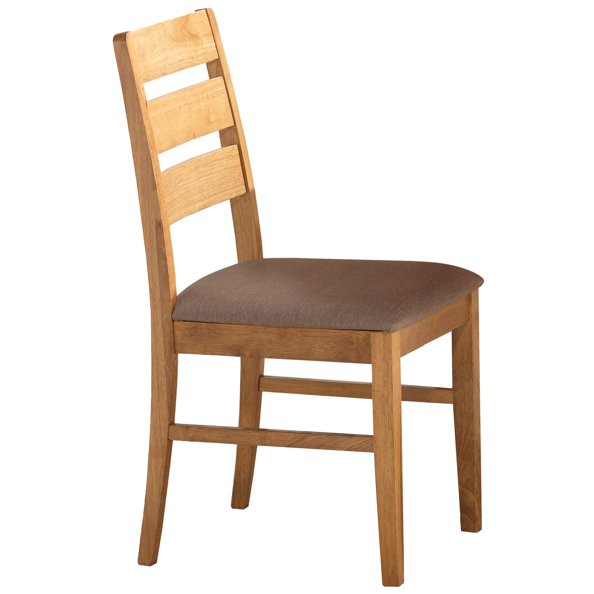Tapas Rubberwood Timber Dining Chair with Fabric Seat