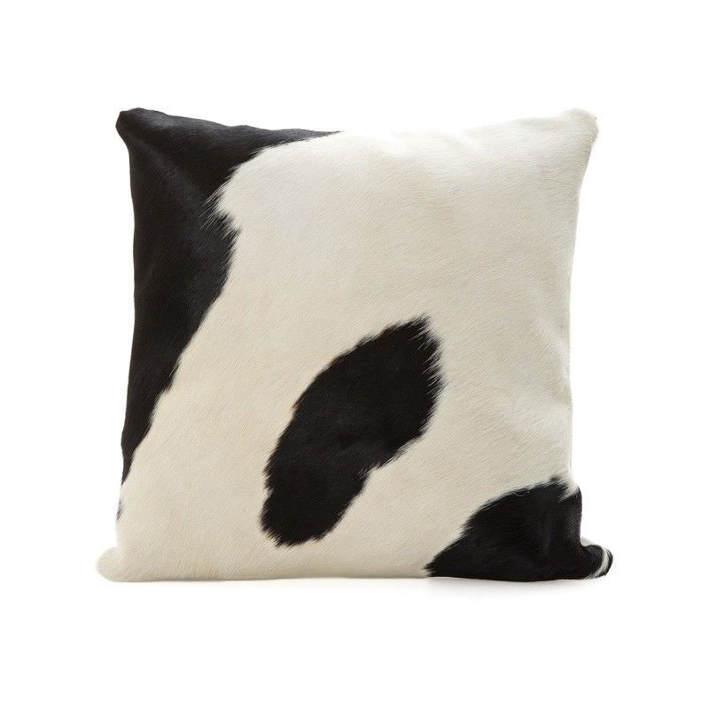 Ndebele Faux Cowhide Scatter Cushion White Black