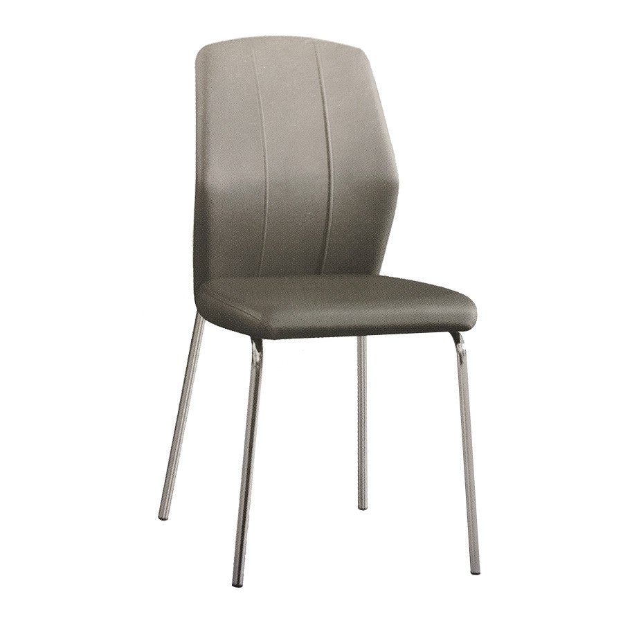 Carol PU Leather Dining Chair, Grey
