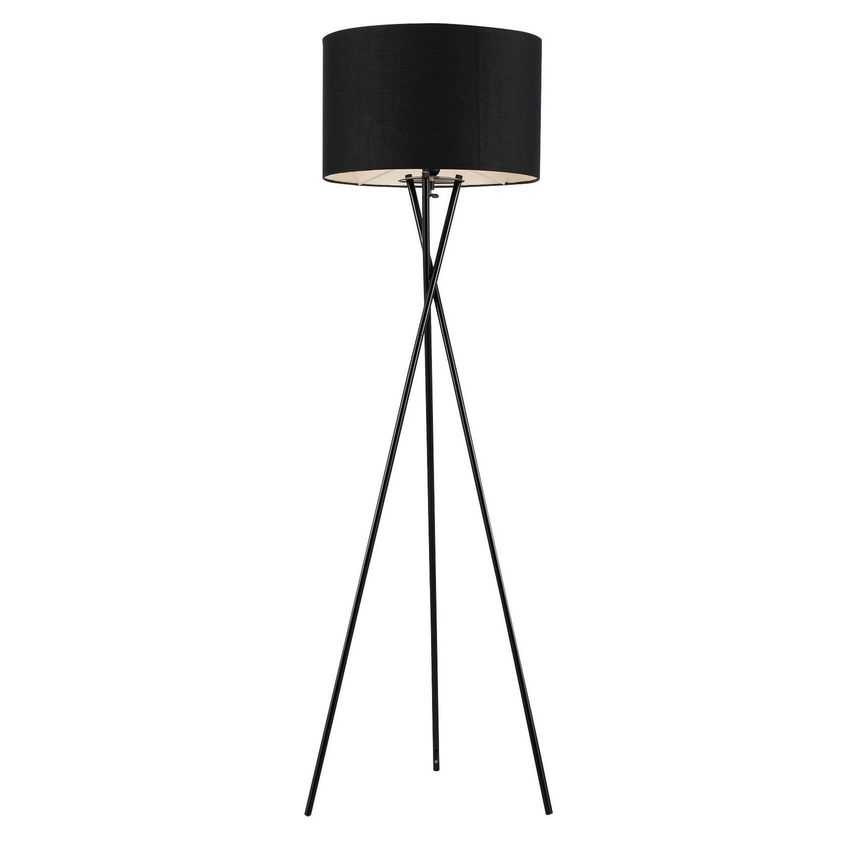 Denise Metal Tripod Floor Lamp, Black