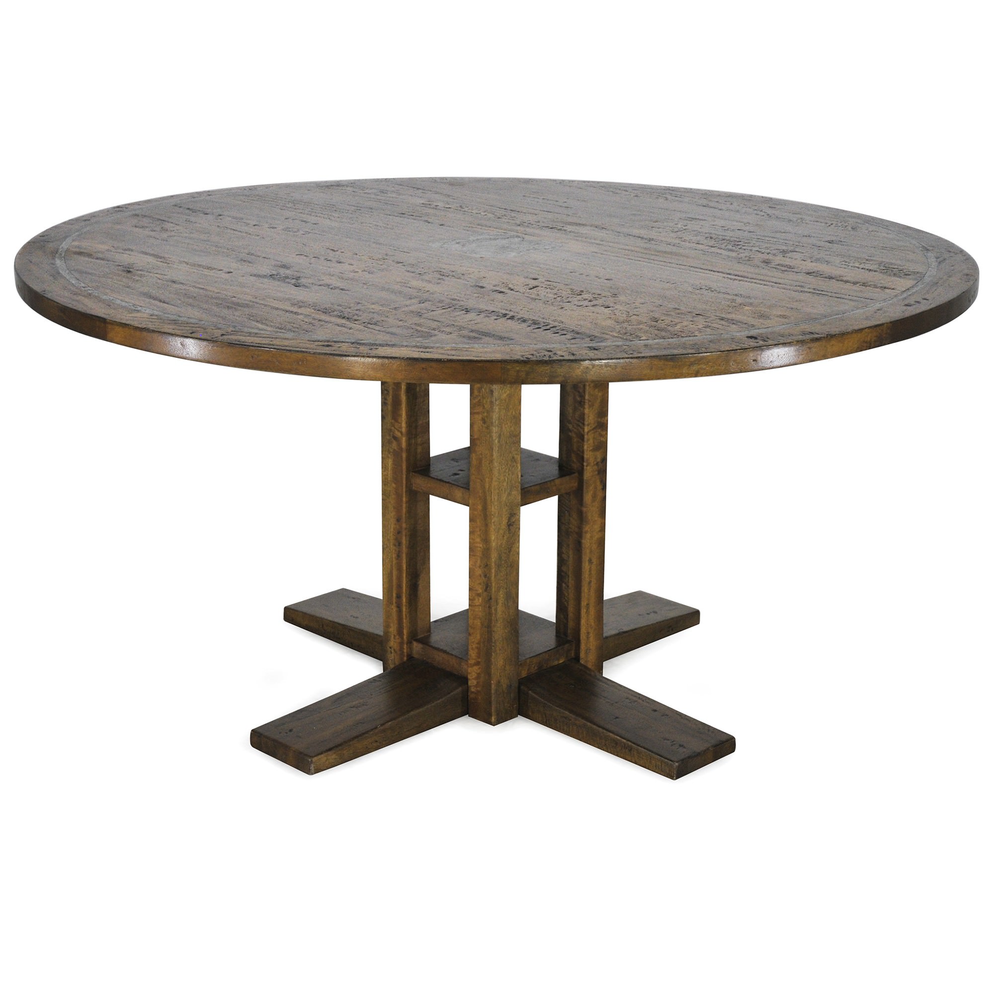 Jersey Mango Wood Round Dining Table, 152cm