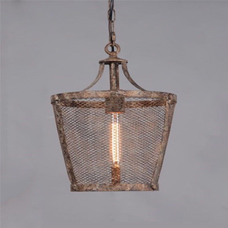 Fabio Rustic Metal Pendant Light, Large