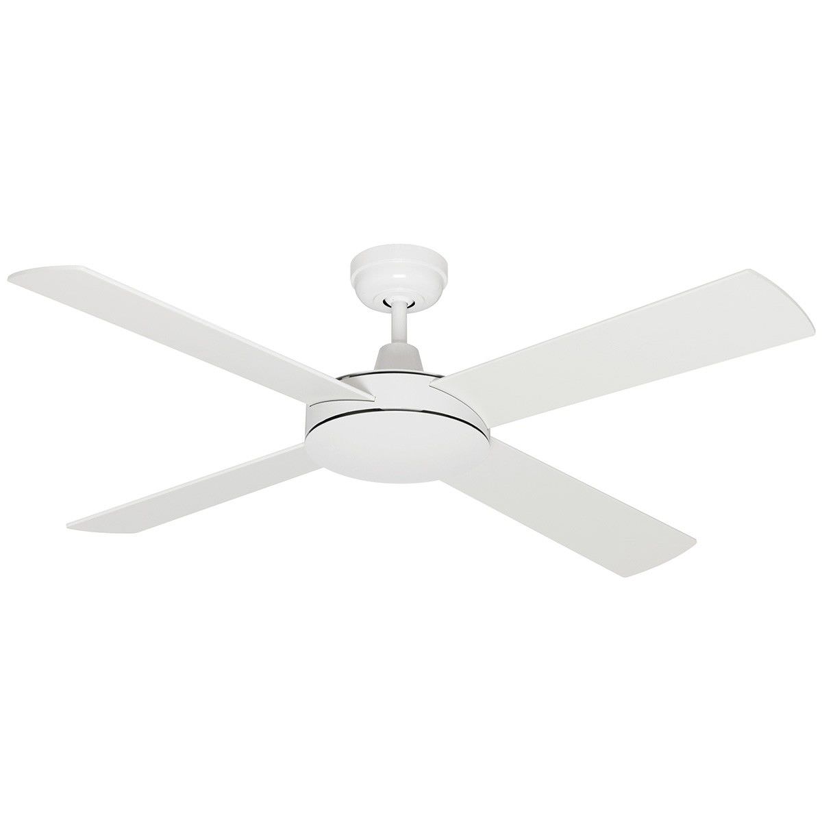 Caprice Timber Ceiling Fan, 120cm/48', White