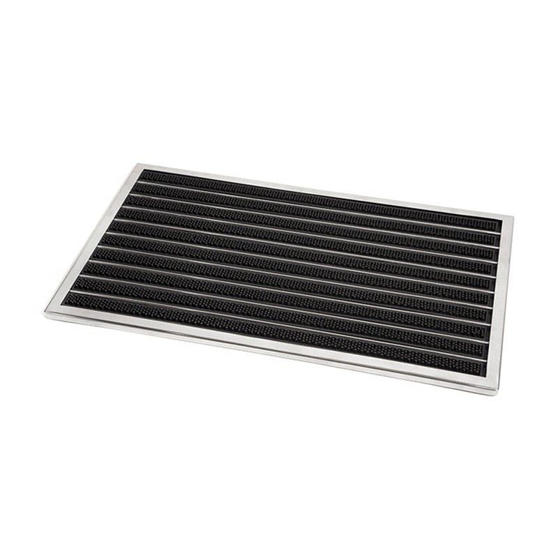 Fllyn Stainless Steel Door Mat, Extra Large, Silver