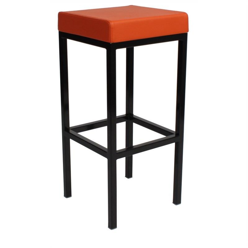 London V2 Commercial Grade Vinyl Upholstered Steel Bar ...