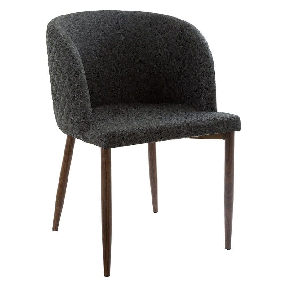 Gigi Fabric Bucket Dining Chair, Basalt