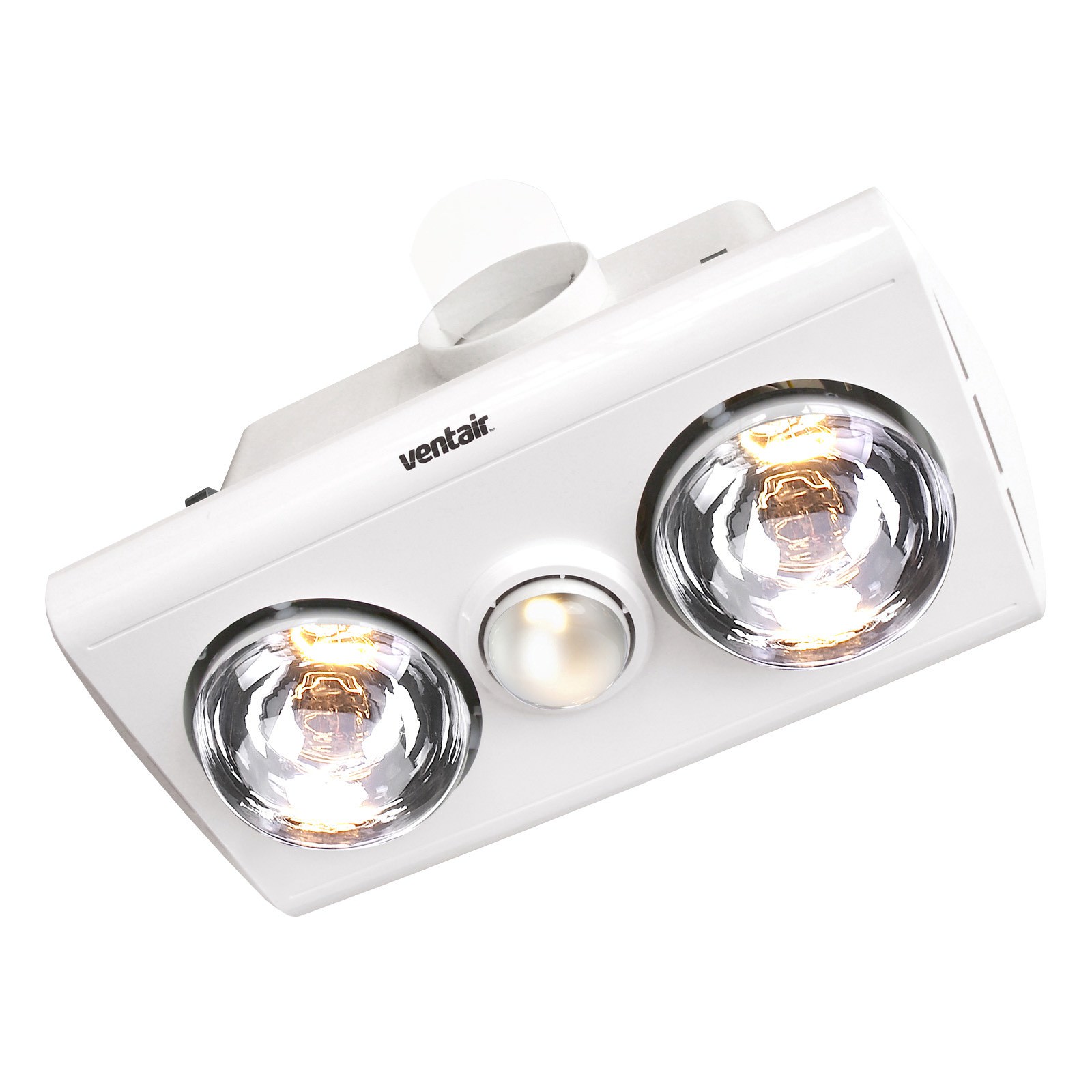 Ventair Klein 2 Budget 3in1 Bathroom Heater with Exaust & Light, White