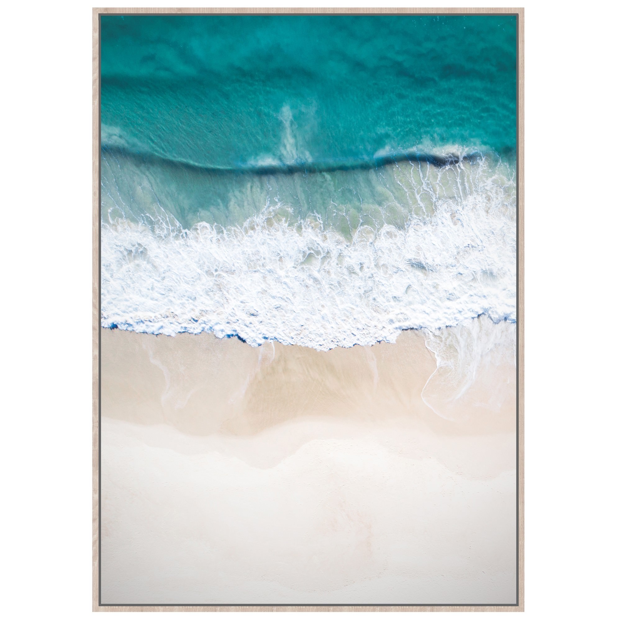 Wallpaper Calm Coastal Shores Framed Canvas Wall Art Print 120cm For Free