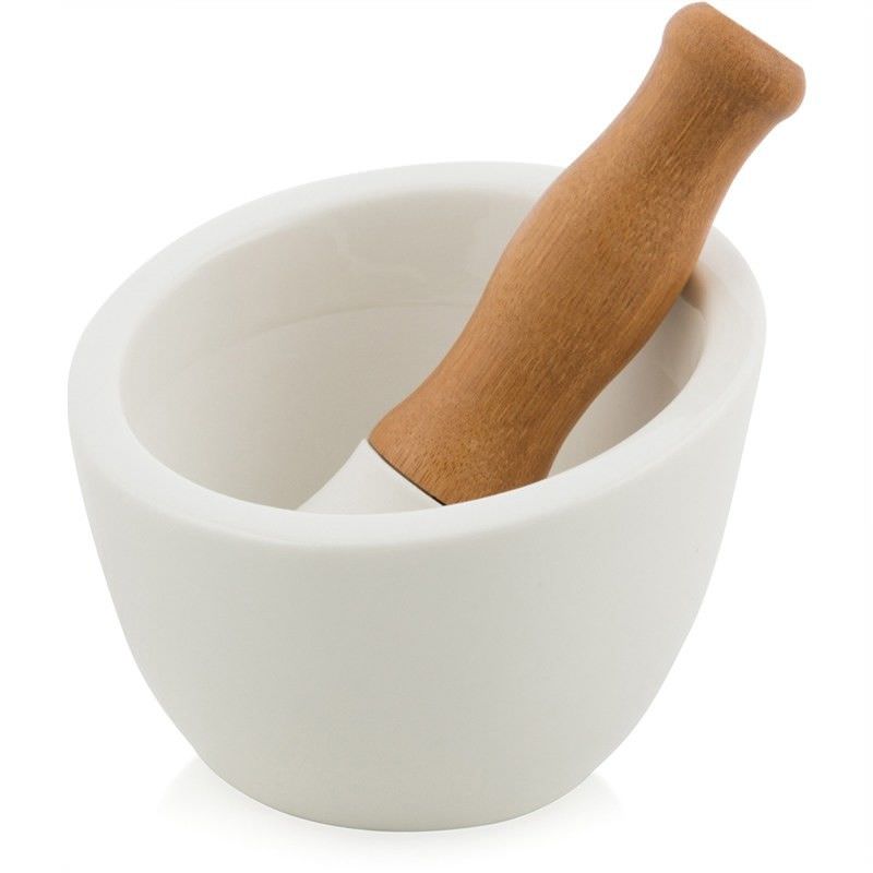 Charlotte Porcelain Mortar and Pestle Bowl Set