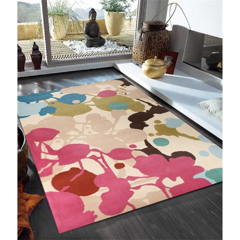 Paint Splatter Design Rug in Multi 280x190cm