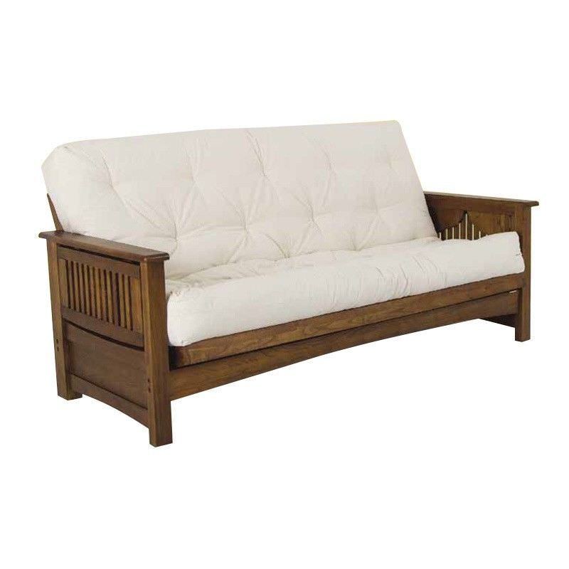 Jabiru Solid Oak Timber Futon Sofa Bed Frame Only, Double