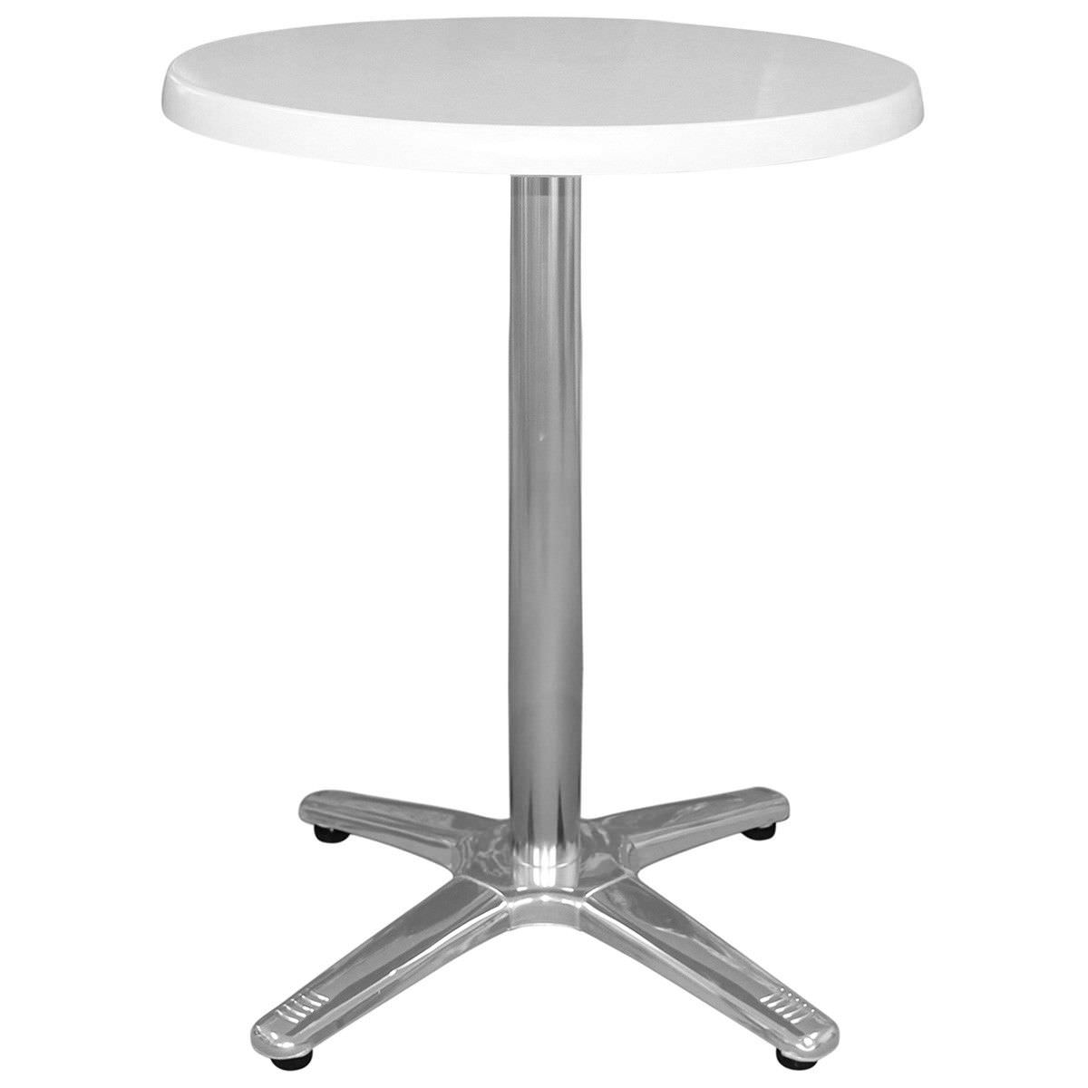 Amolaro Commercial Grade Round Dining Table, 60cm, White