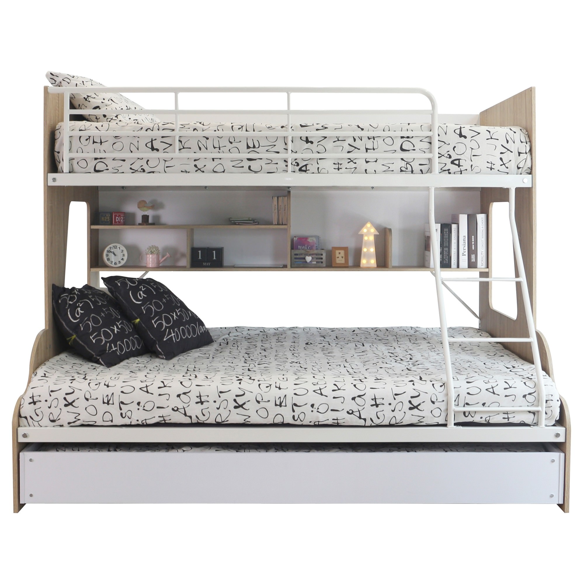 double bunk bed with trundle