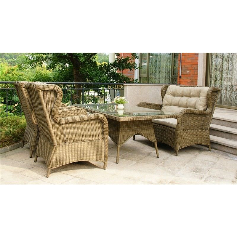 Rye 4 Piece Outdoor Wicker Sofa Set
