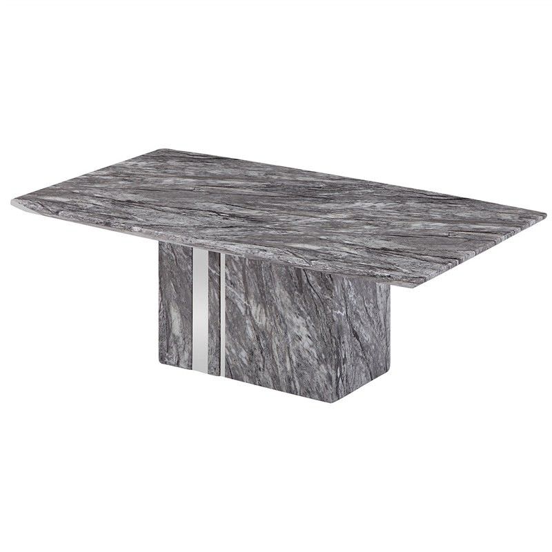 Nicasio Marble 125cm Pedestal Coffee Table
