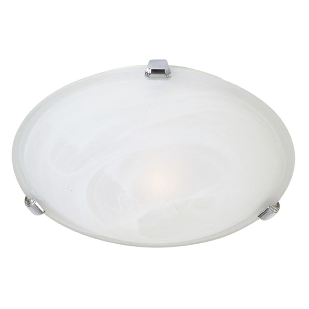 Astro Oyster Ceiling Light, 30cm, Chrome / White