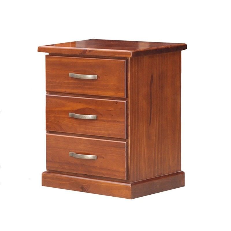 Brighton Solid Pine Bedside Table in Chestnut