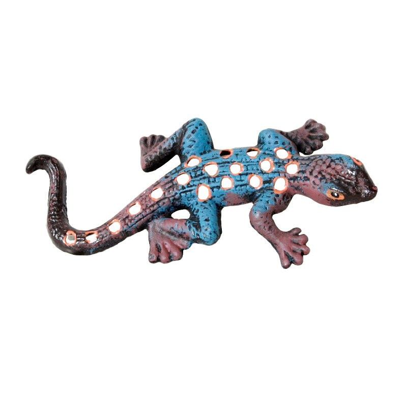 Type 6 Cast Iron Gecko Figurine Garden Decor