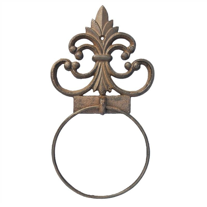 Spire Cast Iron Towel Ring Antique Rust
