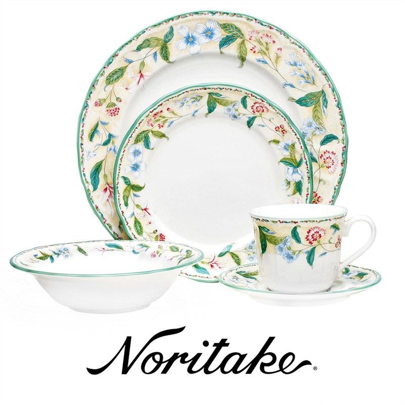 Noritake Floral Bay Porcelain 20 Piece Dinner Set