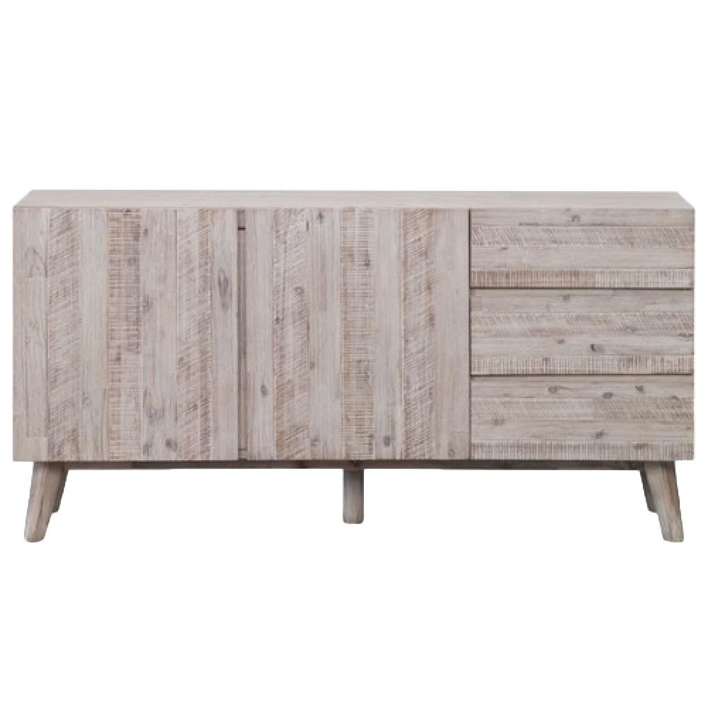 Summit Acacia Timber 2 Door 3 Drawer Buffet Table 160cm