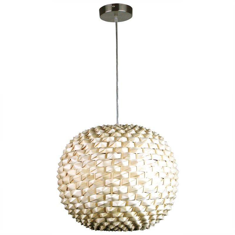 Maya 42cm Natural Woven Cane Pendant Shade (Oriel Lighting)