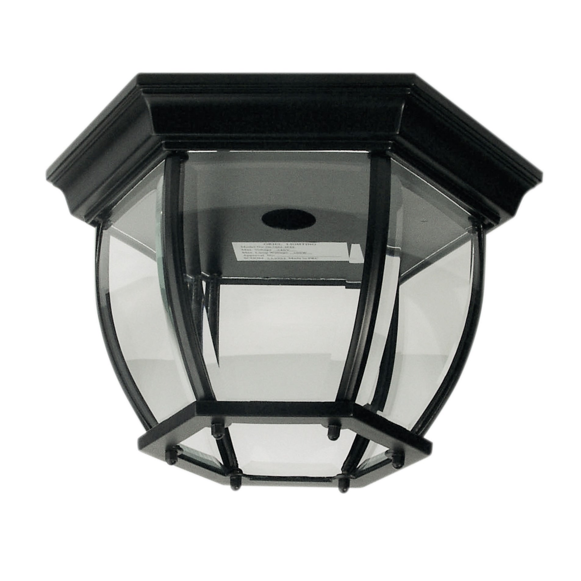 Highgate Traditional Under Eave Exterior Light Black (Oriel Lighting)