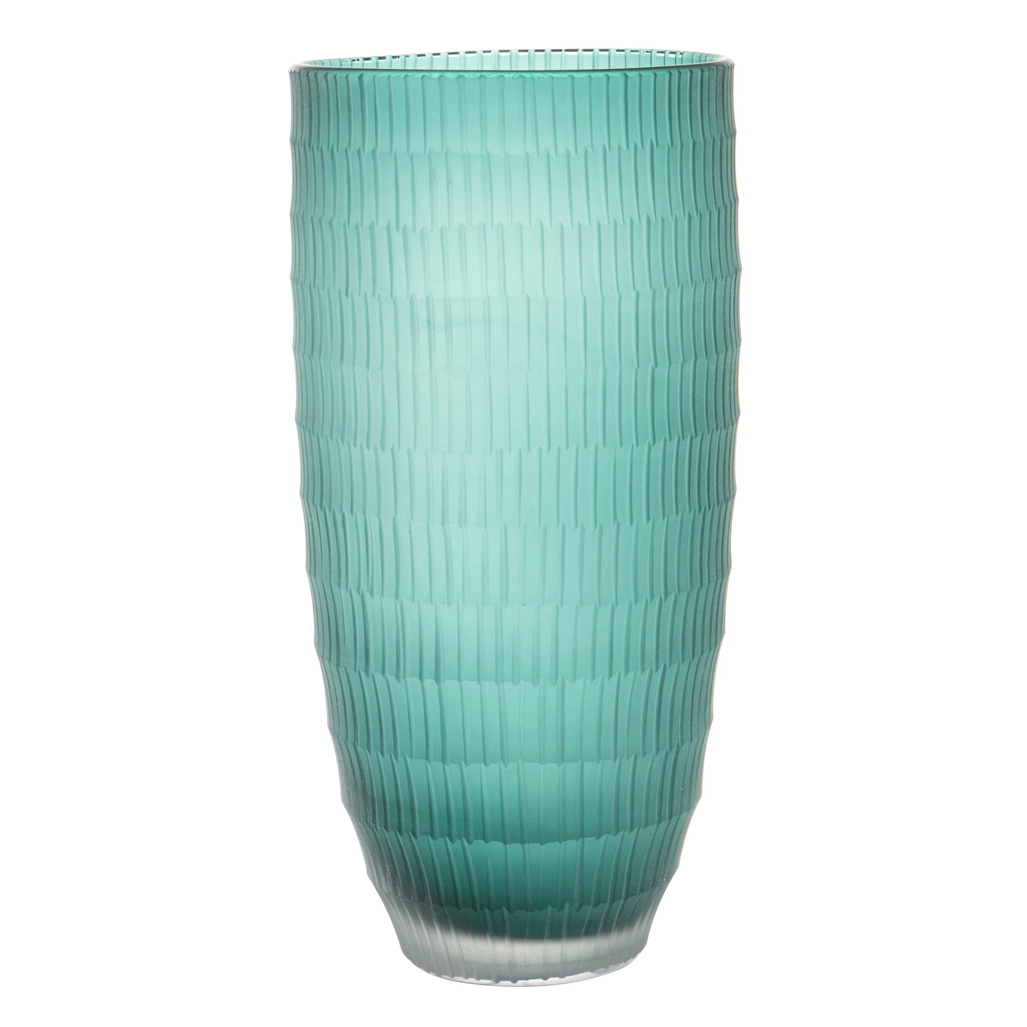 Sorrell Glass Vase Large Turquoise Dona contemporary italia turquoise & white textured murano glass tall vase.