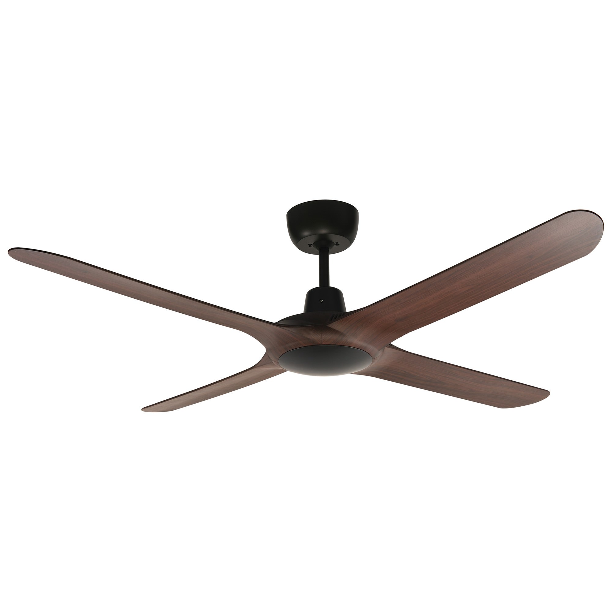 Ventair Spyda Commercial Grade Indoor / Outdoor 4 Blade Ceiling Fan, 125cm/50", Walnut