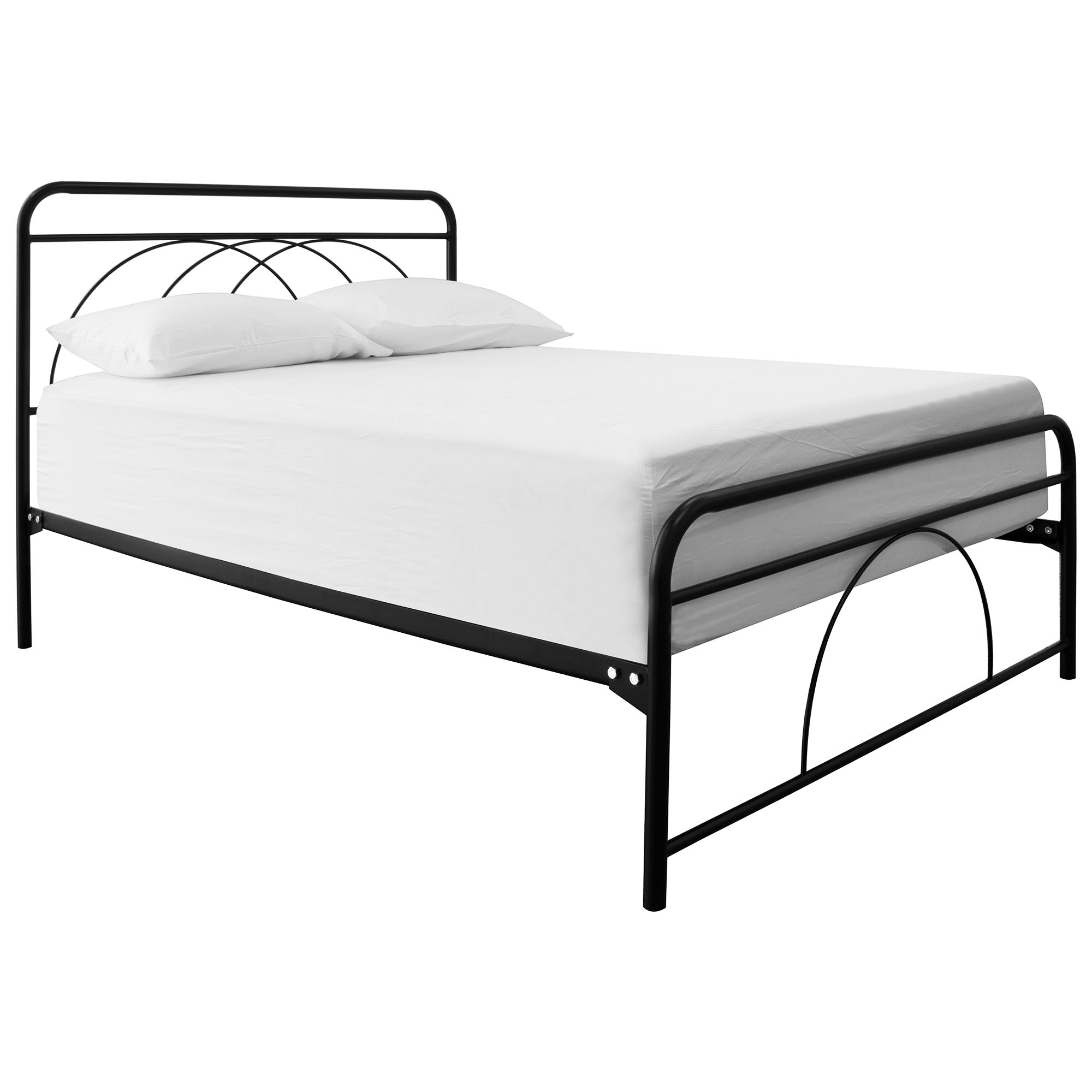 Tubeco Summerest Australian Made Metal Bed, Double, Gloss Black