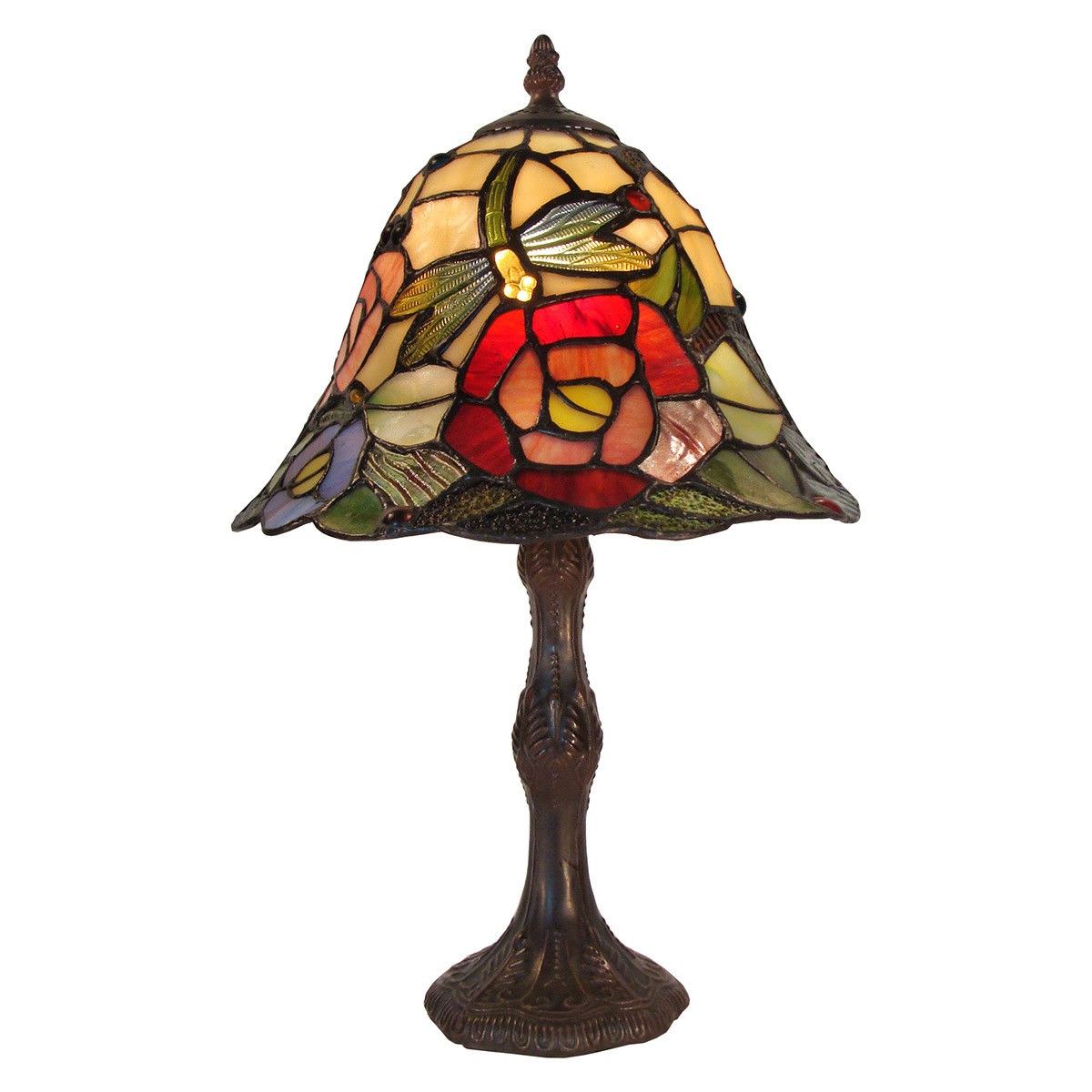 Rosita Tiffany Style Stained Glass Table Lamp, Small