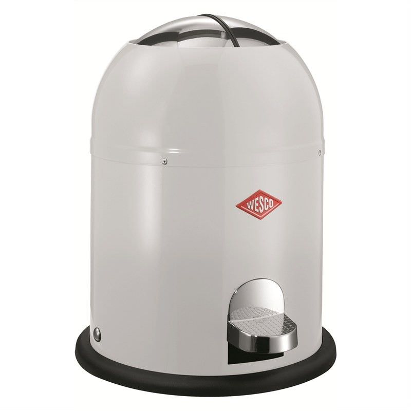 Wesco Single Master Steel 9L Disposal Bin White