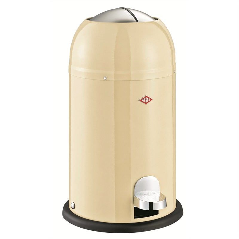 Wesco Kickmaster Junior Steel Disposal Bin Almond