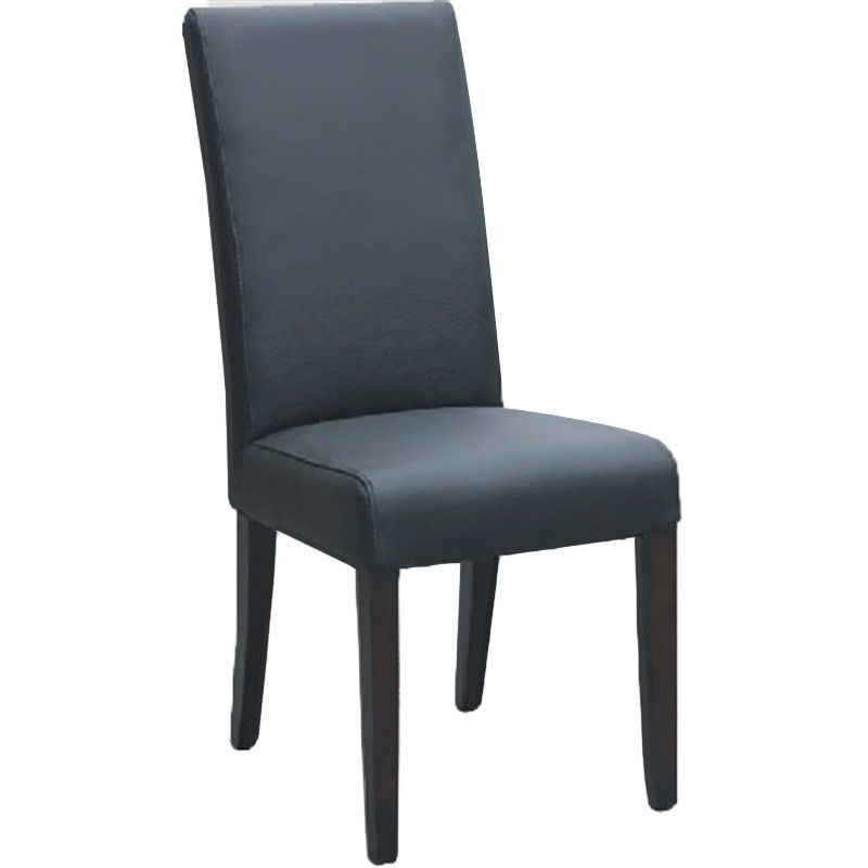 Sneek Top Grain Leather High Back Dining Chair with Dark ... (800 x 800 Pixel)