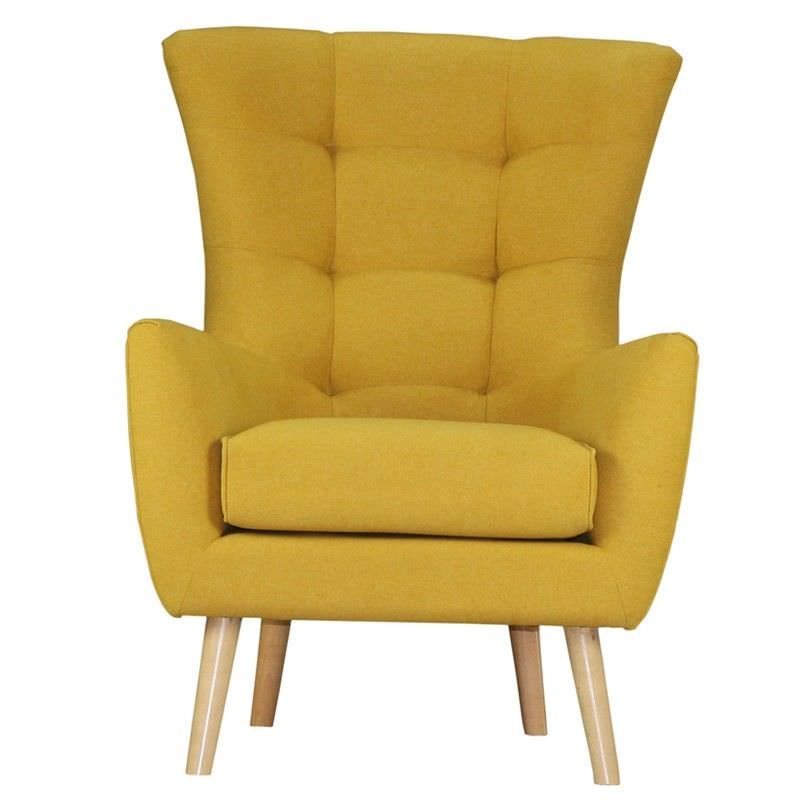 Molehill Fabric Armchair - Mustard