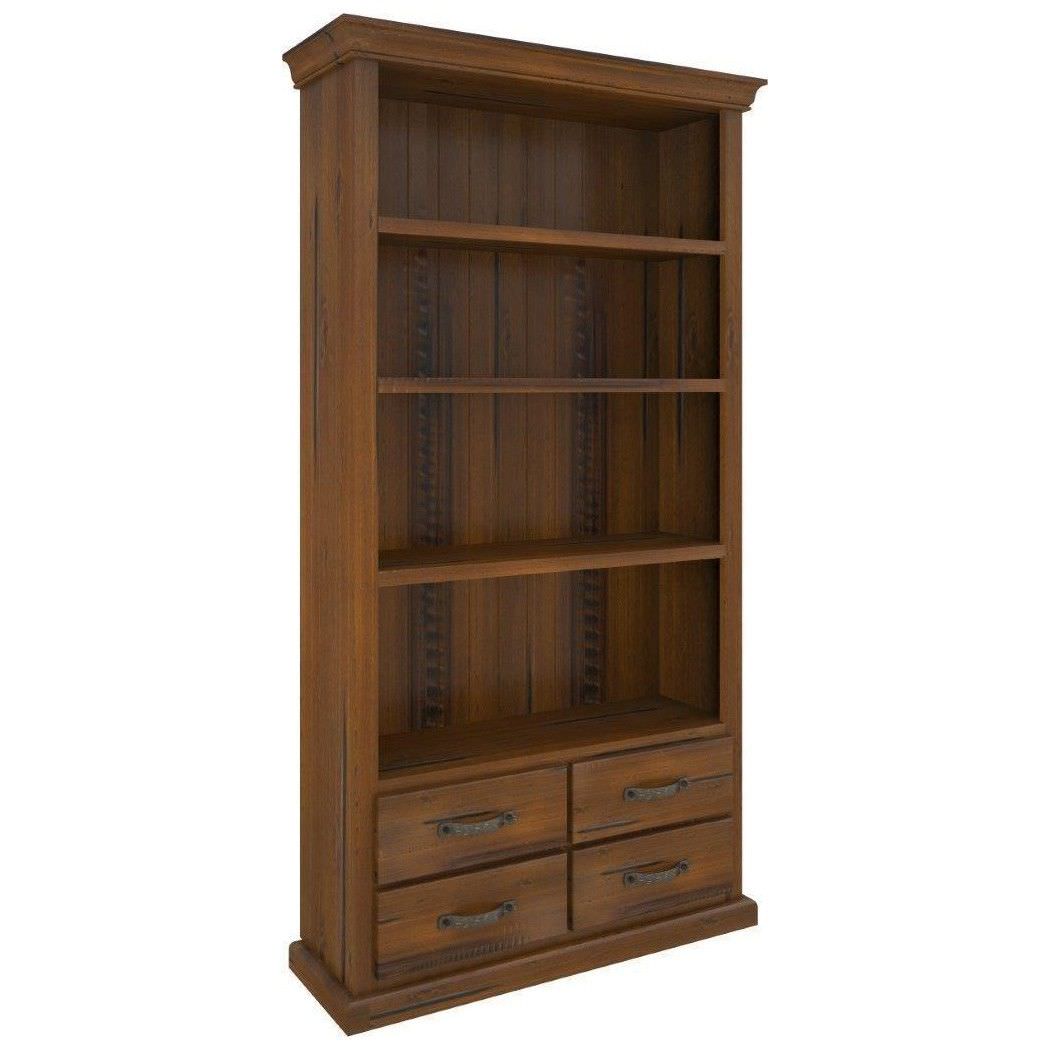 Mulford Solid Pine Timber Bookcase