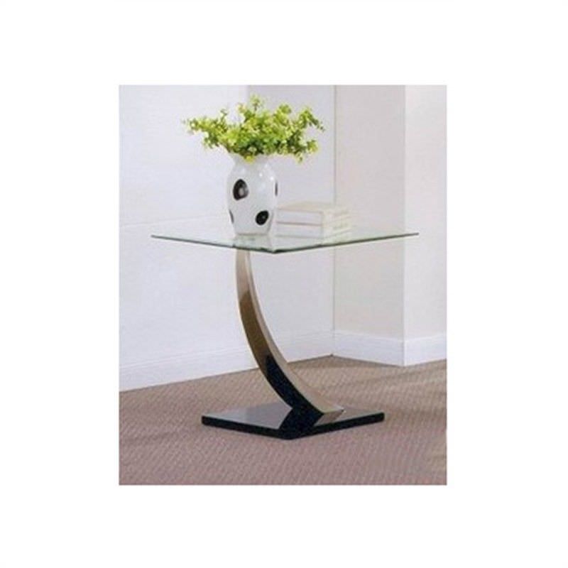 Decor Glass Top Lamp Table