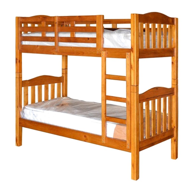 adelaide timber king single bunk bed in chestnut