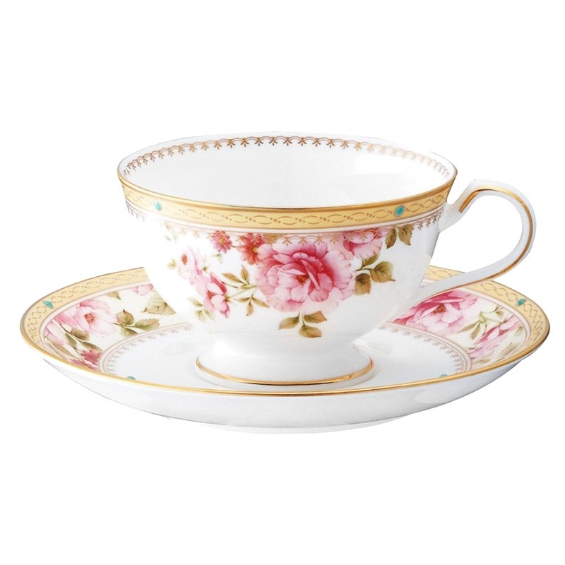 Noritake Hertford Bone China Cup & Saucer Set